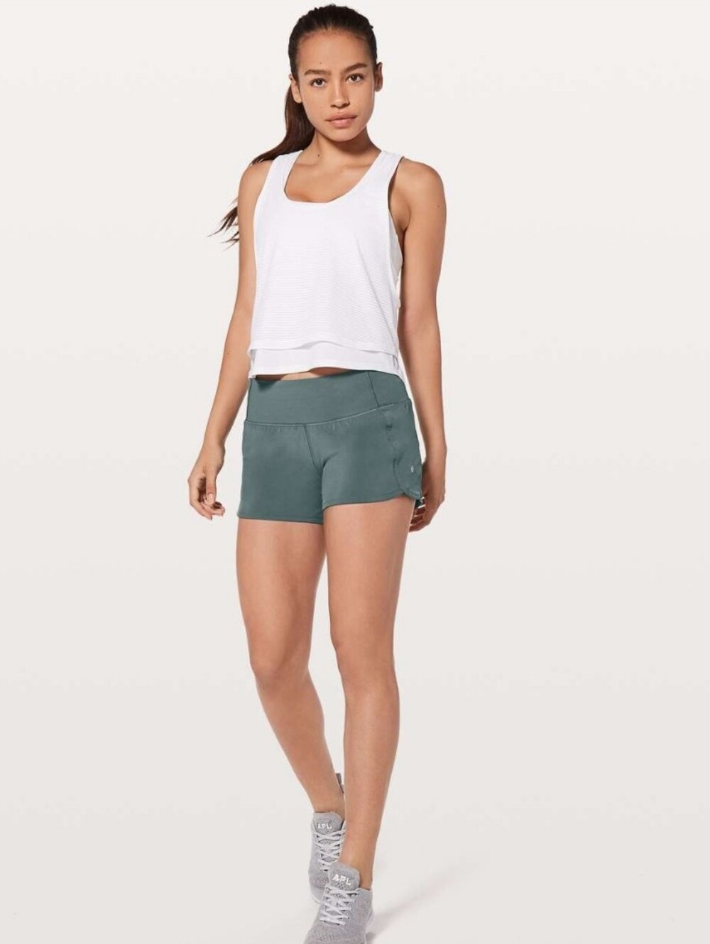 Lululemon Run Times Short II*4" Sea Steel